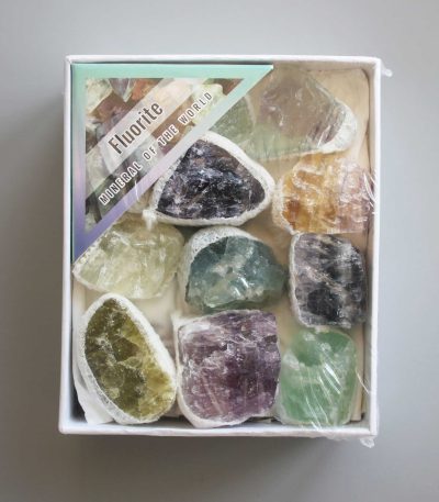 Rainbow Fluorite Rough Box Set 40x85x100mm A