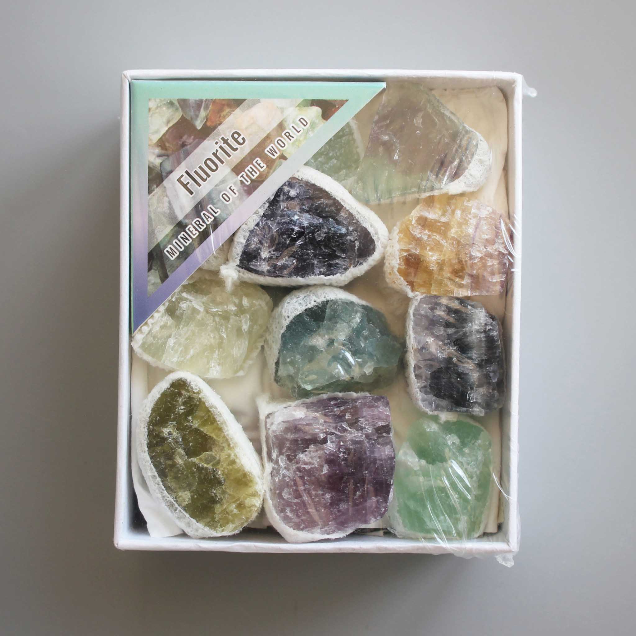 6e000df186f7137e38cad8b4ce9ae683-1 Rainbow Fluorite Rough Box Set 40x85x100mm A