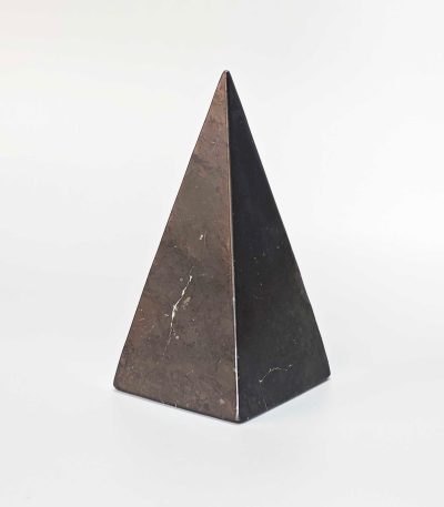 Shungite Pyramid Extra Tall 2.8-3.2 inch (3.7-4x7-8cm） A