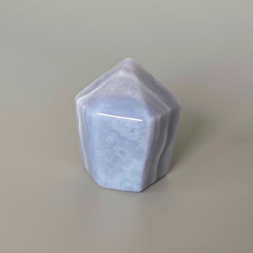 Blue Lace Agate Freeform Single Point 2.8-3.1 inch (1.8-2.5 x 7-8cm) A