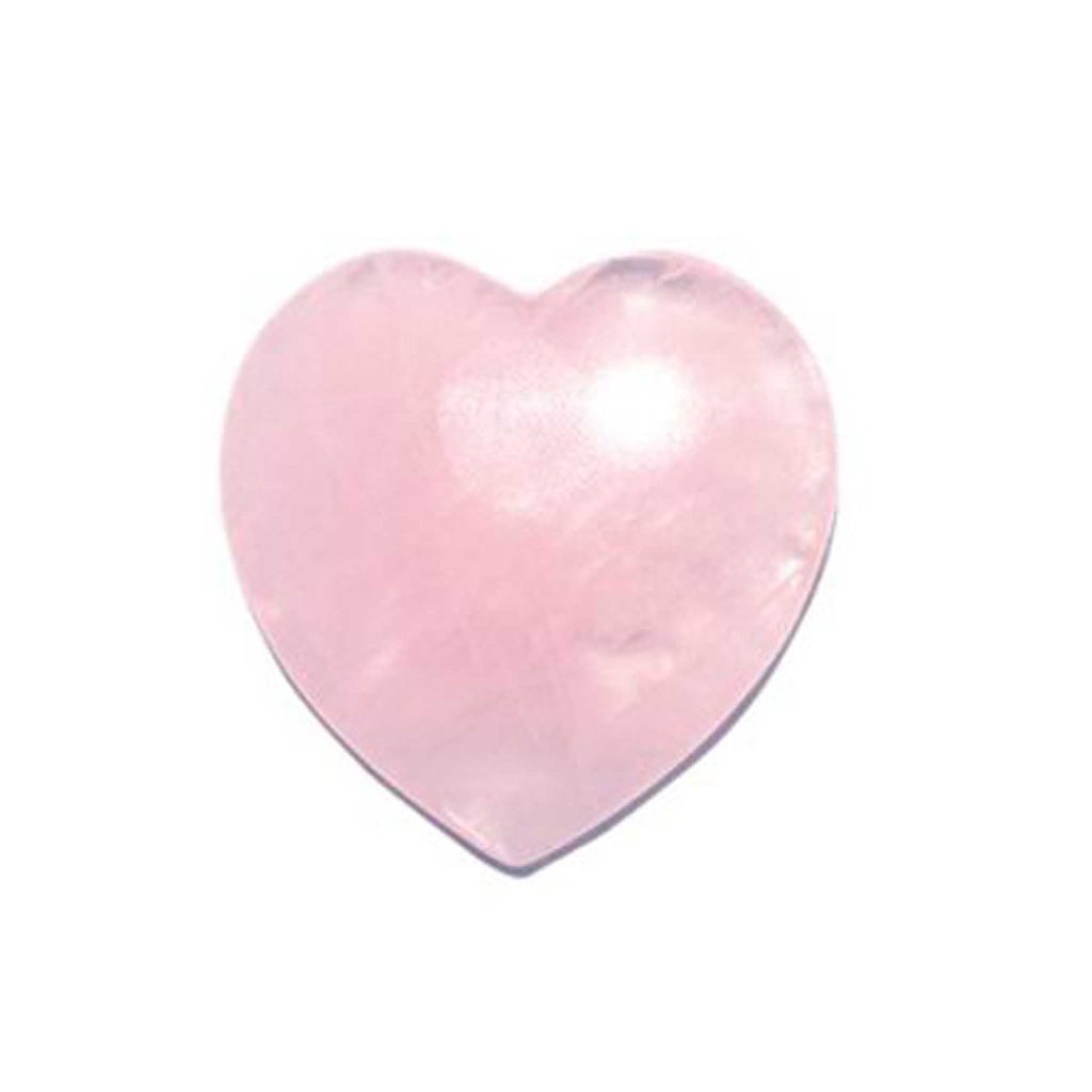 Rose Quartz Heart 1.2 inch (1.3 x 3 x 3cm) A/A+