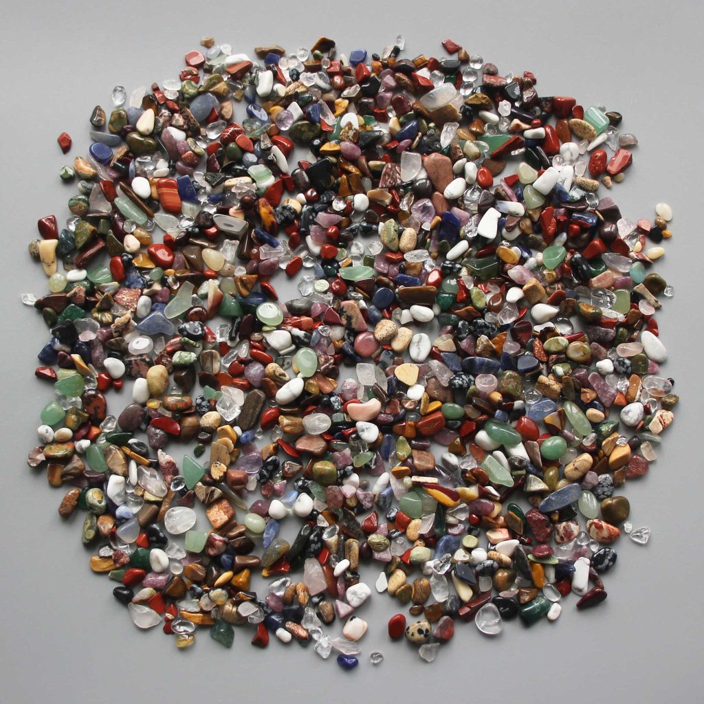 Mix Stone Chips With Corner 0.2 inch (3-8mm) A/B