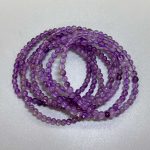 Amethyst Round Bracelet 18cm 4mm A