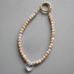 Sun Stone Round Bead Phone Cord 6mm A/B