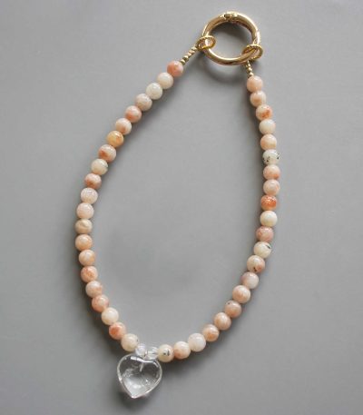 Sun Stone Round Bead Phone Cord 6mm A/B