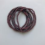 Garnet Round Bracelet 18cm 4mm A