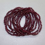 Garnet Faceted Round Bracelet 4mm A+/AA