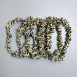 Dalmatian Jasper Chips Bracelet 4/8mm A