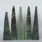 Soft Nephrite Jade Obelisk 3.9-4.3 inch (3.5-4 x 10-15cm) A/B