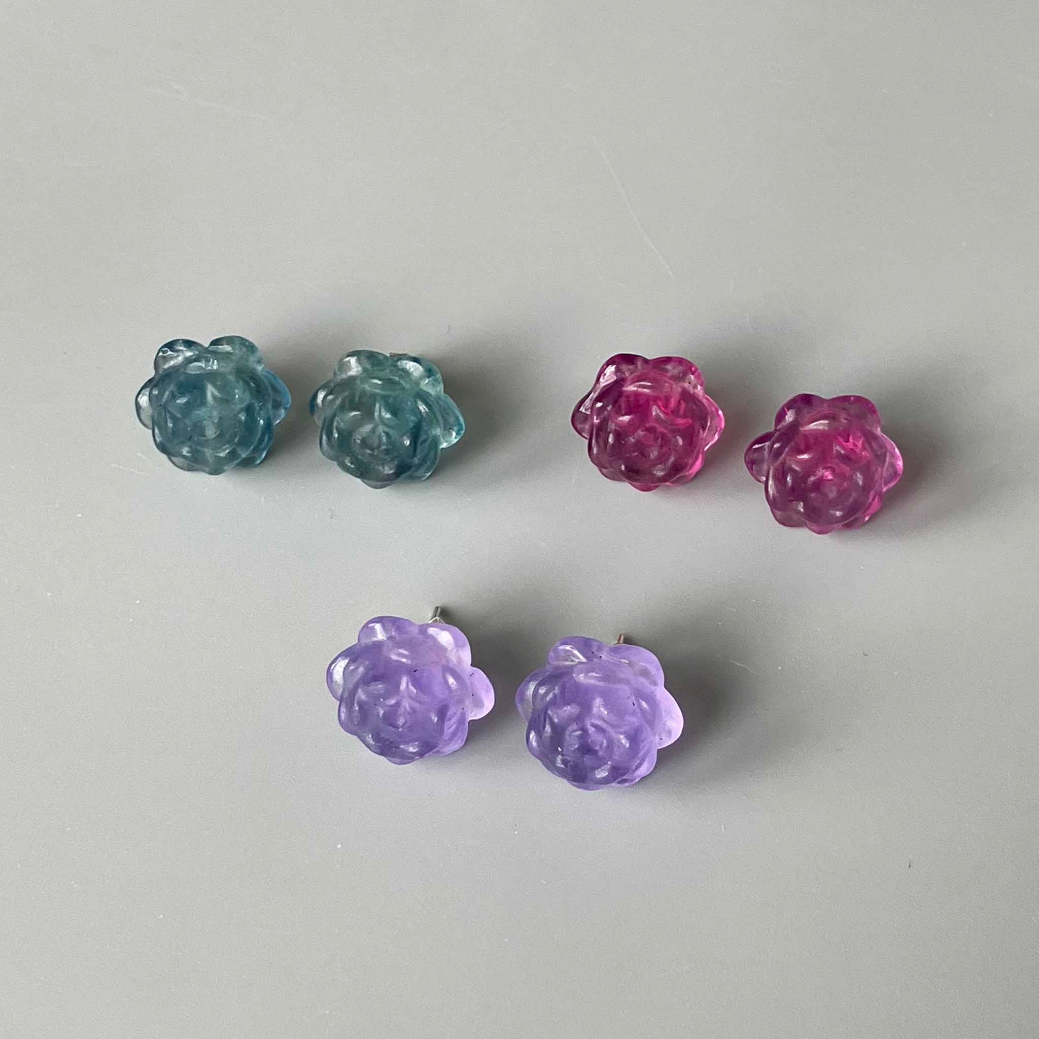 83fc4c46798bd7a7ca7f4614b7a2818b-1 Fluorite Rainbow Candy Rose Earring With 925 Silver 8x15mm A+/AA