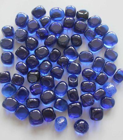 Dark Blue Obsidian Man Made Tumble Stone 20/30mm A