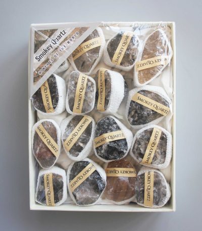 Smoky Quartz Rough Box Set 40x135x175mm A