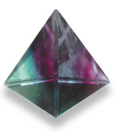 Rainbow Fluorite Triangle 18mm A/A+