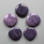 Lepidolite Af Smooth Stone 1.6 inch (0.9 x 4cm) A+/AA