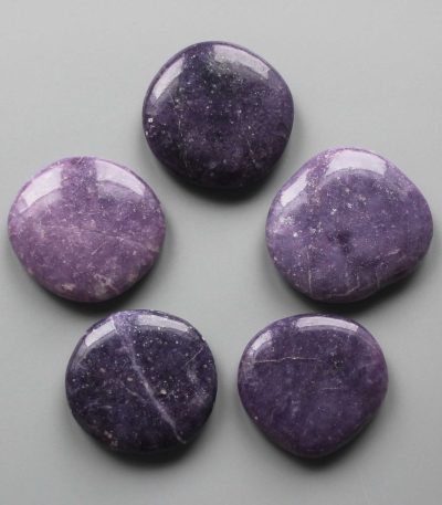 Lepidolite Af Smooth Stone 1.6 inch (0.9 x 4cm) A+/AA
