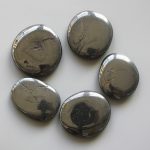 Hematite Smooth Stone 1.6 inch (0.8-1 x 3.5-4.5cm) A/B