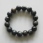 Blue Tiger Eye Round Bracelet 18cm 12mm A