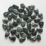 Seraphinite Tumble Pendant With Cross Hole 2.5mm 0.8-1.2 inch (2.2-3cm) A/B