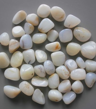 White Milky Opal Brazil Tumble Stone 1 inch (2-3cm) A