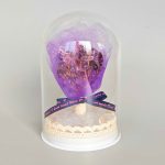 Amethyst Flower Chips With Glass Bottle 7x11cm A
