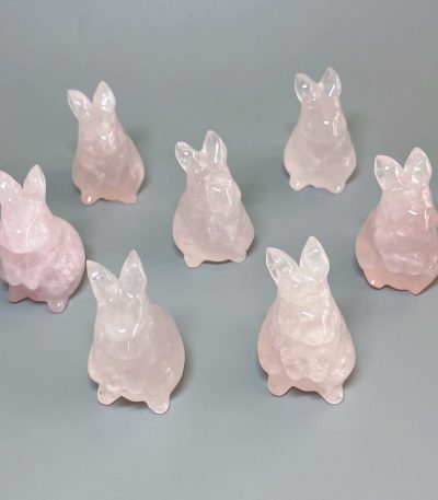 Rose Quartz Rabbit P 2 inch （5cm） A
