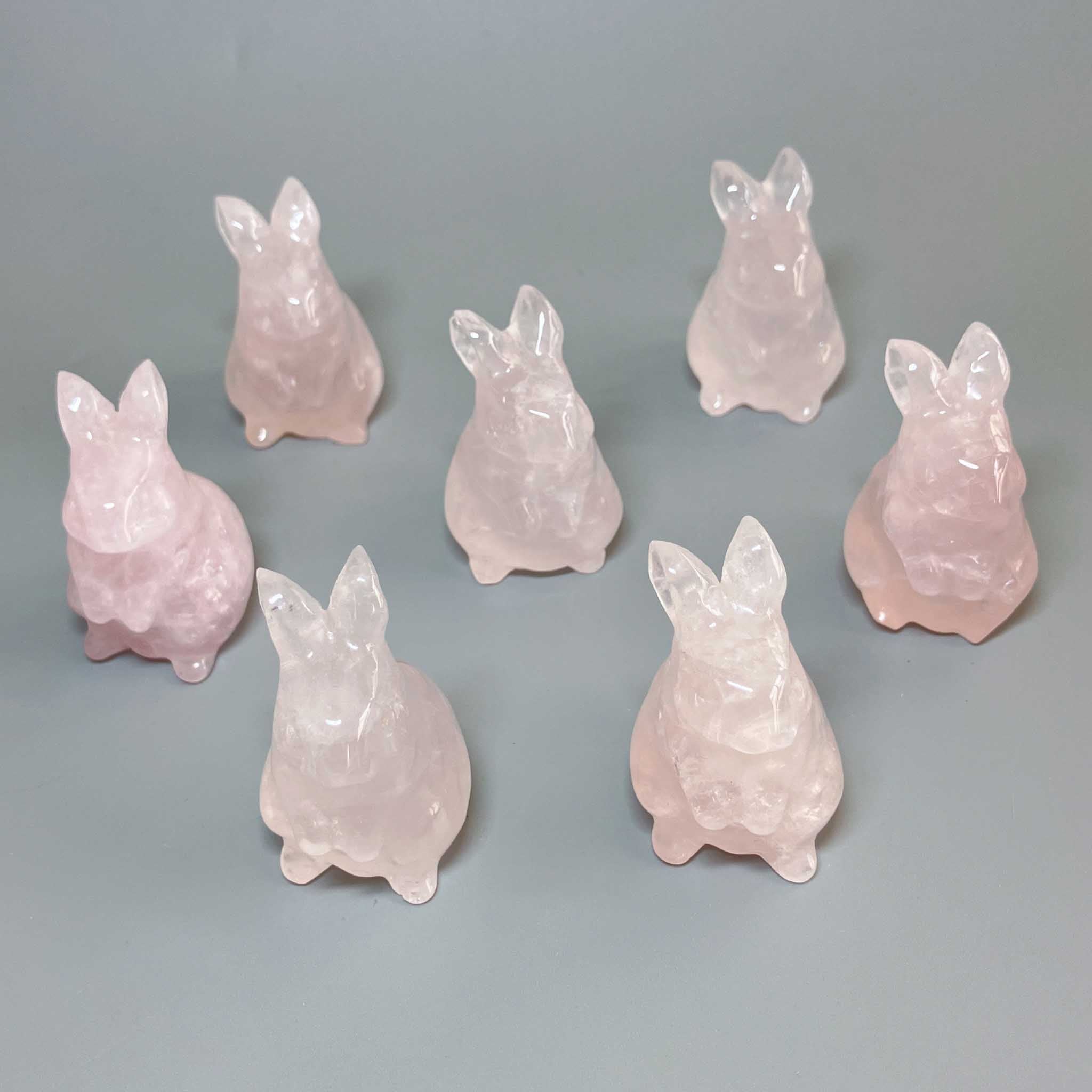 92da341242f63034678019eccade3364_2d3501f5-6260-4f98-b7a8-855a95b84302 Rose Quartz Rabbit P 2 inch (5cm) A