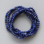 Lapis Lazuli Faceted Round Bracelet 4mm A/A+