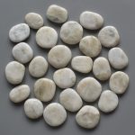 Moonstone Rainbow White Smooth Stone 1.6 inch (0.9 x 4cm) A/B