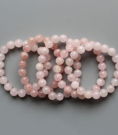 Rose Quartz Round Bracelet 18cm 10mm A/B