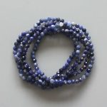 Sodalite Br Faceted Round Bracelet 4mm A/A+