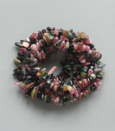 Tourmaline Mix Colour Chips Bracelet 4/8mm A/A+