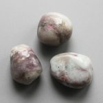 Quartz With Pink Tourmaline Tumble Stone 1 inch (2-3cm) B