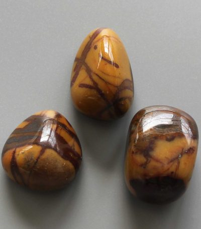 Banded Yellow Jasper Tumble Stone 1 inch (2-3cm) A