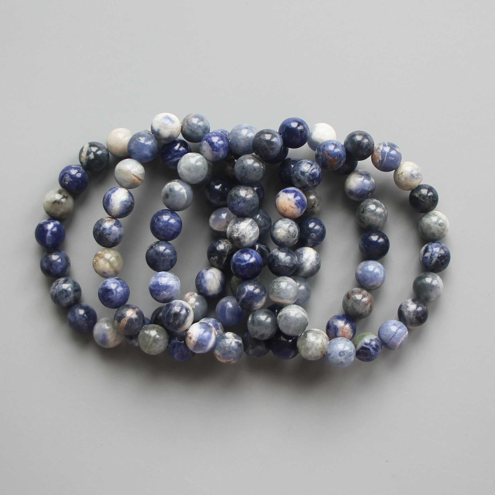 9920e9188e5f91105a4238566a0606db-1 Sodalite Br Round Bracelet 18cm 10mm A/B