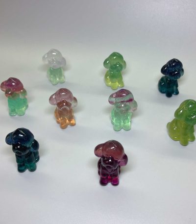 Fluorite Rainbow Candy Dog 40mm A+/AA
