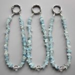 Aquamarine Chips Phone Cord 5/10mm A/A+