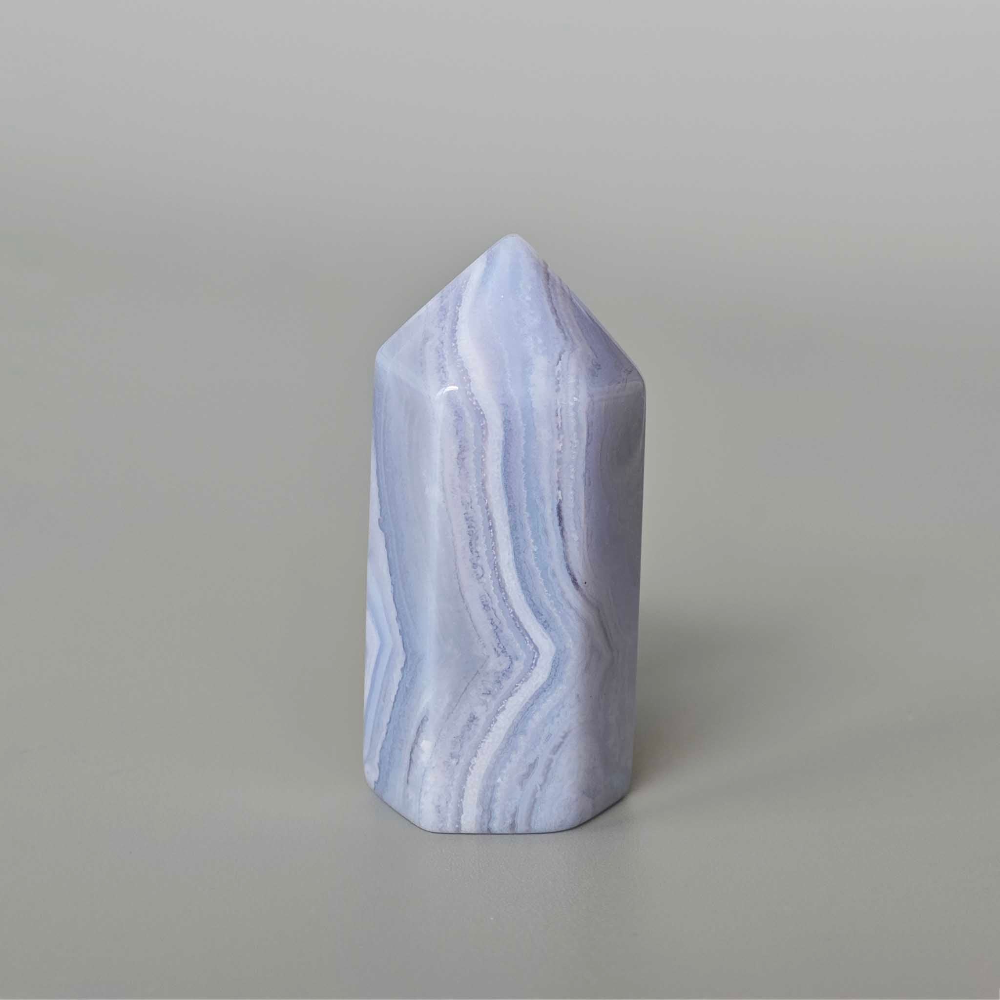 9a861c3cfcaf33db60a682a6d53b9b9e-1 Blue Lace Agate Single Point 1.2-2 inch (1.5-2 x 3-5cm) A/A+