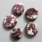Pink Tourmaline In Matrix Smooth Stone 1.6 inch (0.8-1 x 3.5-4.5cm) A+/AA