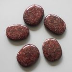Red Wine Jasper Smooth Stone 1.6 inch (0.8-1 x 3.5-4.5cm) A
