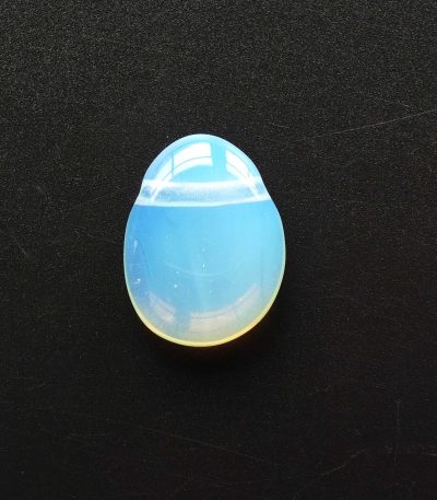 Opalite Tumble Pendant With Cross Hole 2.5mm 1.1 inch (2.5-3cm) A/A+
