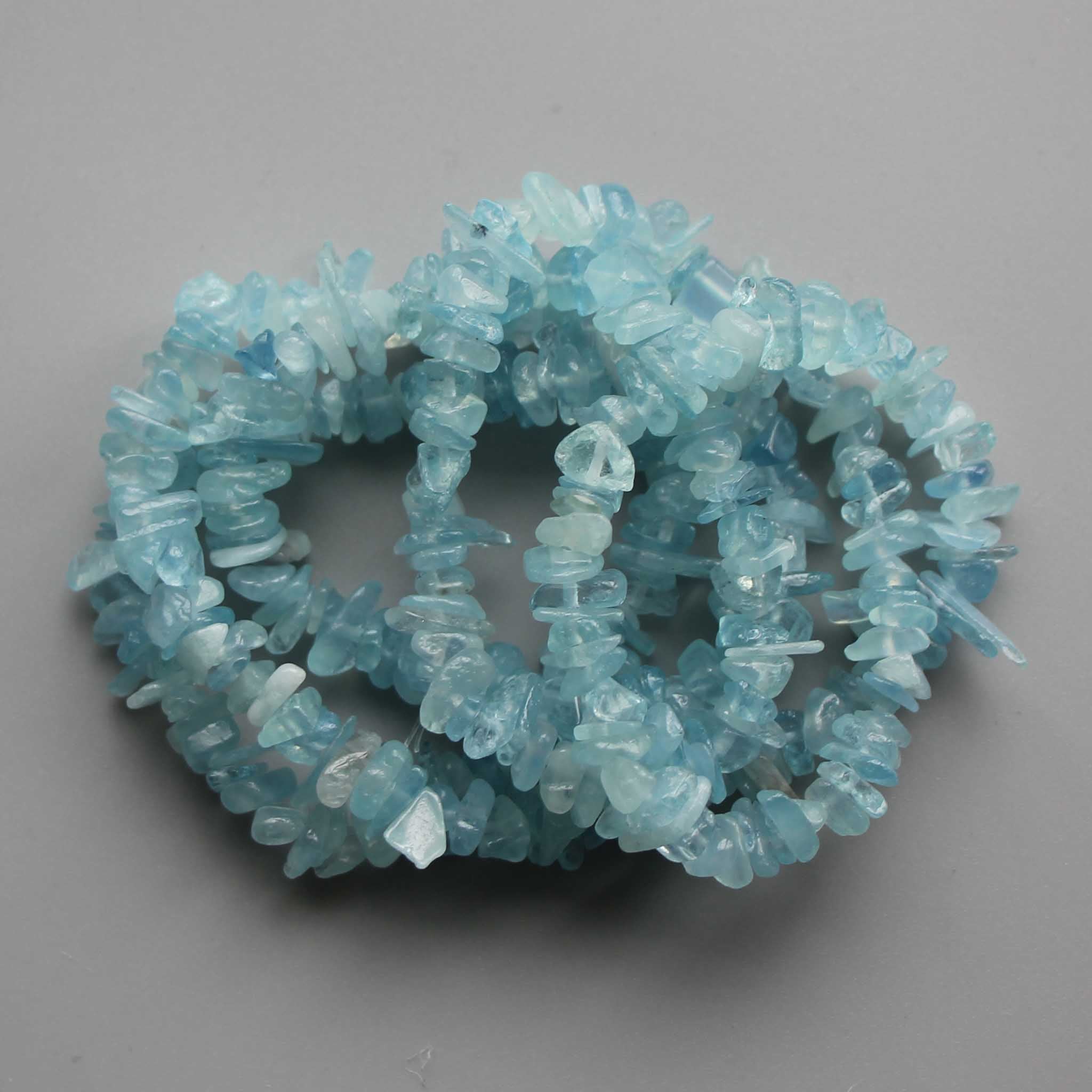 9e5cd63ddb7de0088edb44588f002f8f Aquamarine Chips Bracelet 4/8mm AAA