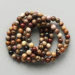 Petrified Wood Round Bracelet 18cm 8mm A