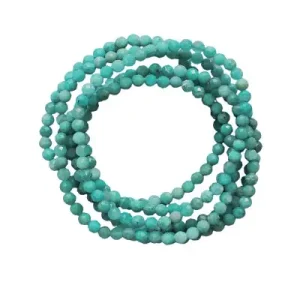 Faceted Round Bracelet 4mm