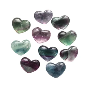 Rainbow Fluorite Heart