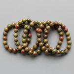 Unakite Round Bracelet 18cm 10mm A