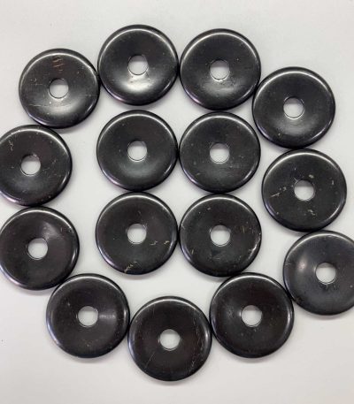 Shungite Donut 1.6 inch (0.6 x 4cm) A