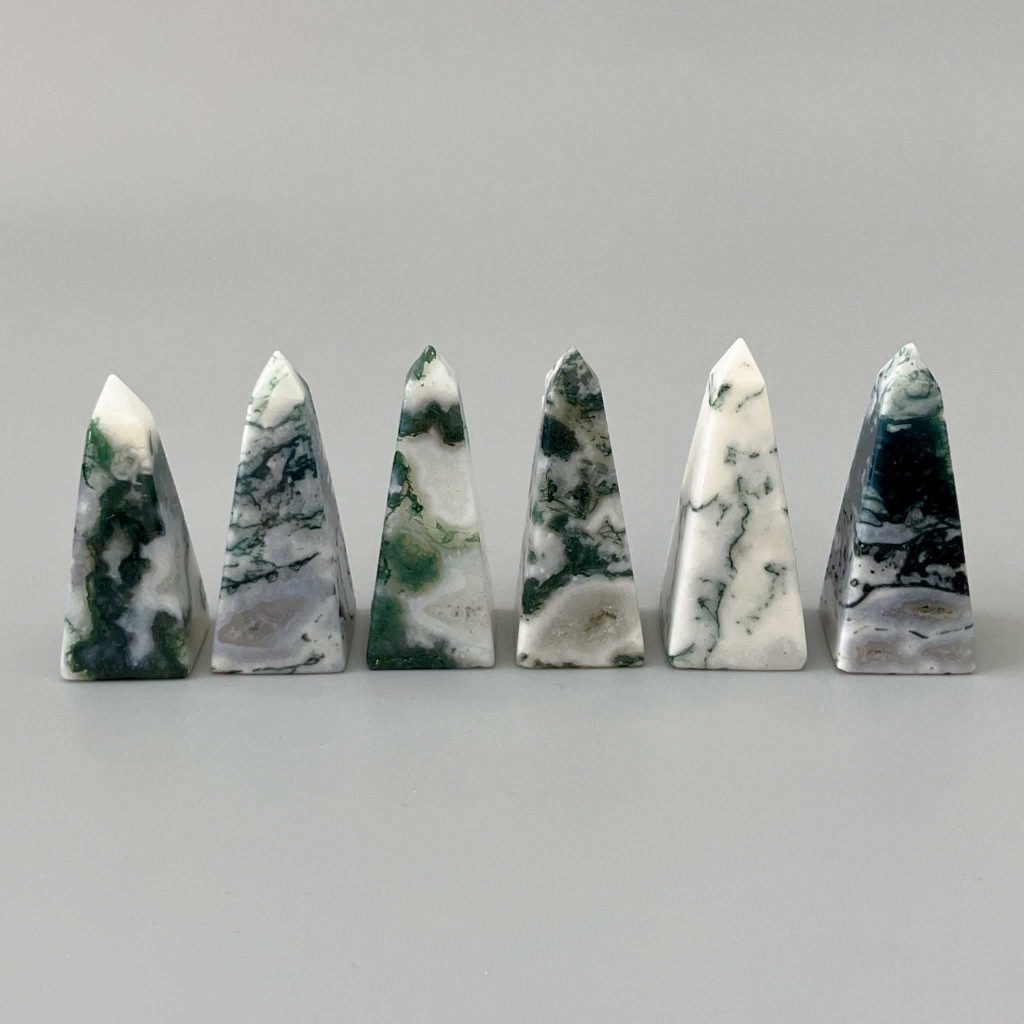 Tree Agate Obelisk 2 inch (2 x 5cm) A