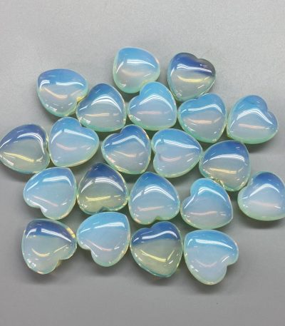 Opalite Heart 1.2 inch (1.3 x 3 x 3cm) A/A+