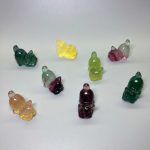 Fluorite Rainbow Candy Stretched Cat 38mm A+/AA