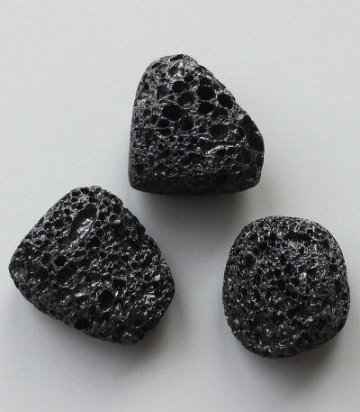 Lava Black Tumble Stone 1 inch (2-3cm) A
